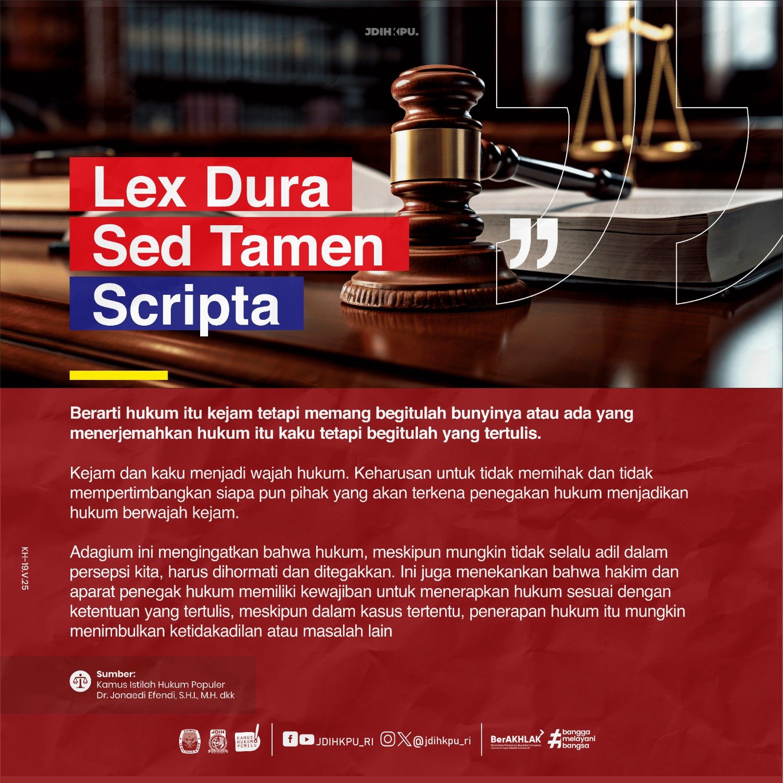 Lex Dura Sed Tamen Scripta